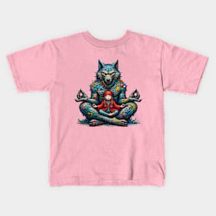 Wolf Meditation Kids T-Shirt